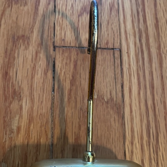 MOSCHINO COUTURE VINTAGE CLOTHES HANGER IN GOLD TONE FINISH - Picture 8 of 11